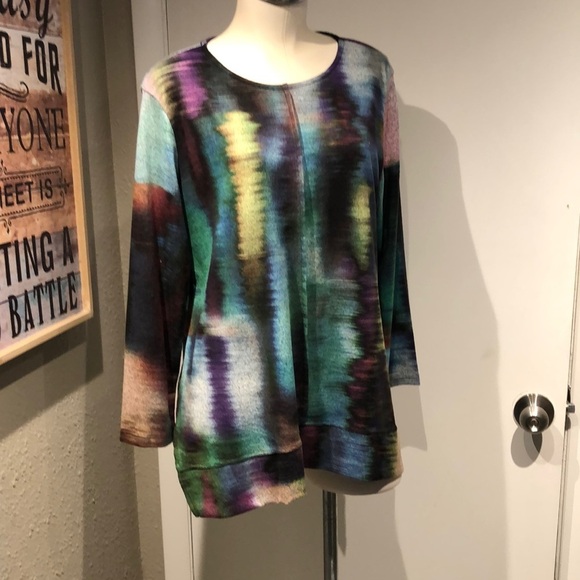 indie colorful blouse by jess and jane - Picture 1 of 13